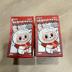 Labubu Coca-Cola The Monsters Vinyl Figure - White and Red x 1 box unopened